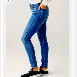 The Frame Women's Le High Skinny Jean Side Seam Piping